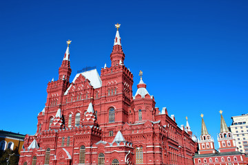 Obraz premium Historical Museum on Red Square in Moscow