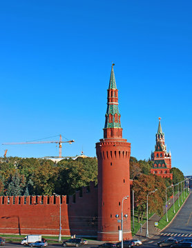Moscow Kremlin on a sunny day © kingan