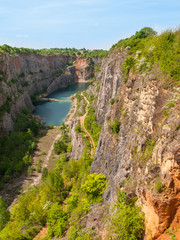 Old limestone quarry