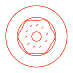 Doughnut line icon.