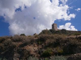 Fototapeta na wymiar The Castle Bosa (il Castello Malaspina), Sardinia, Italy.