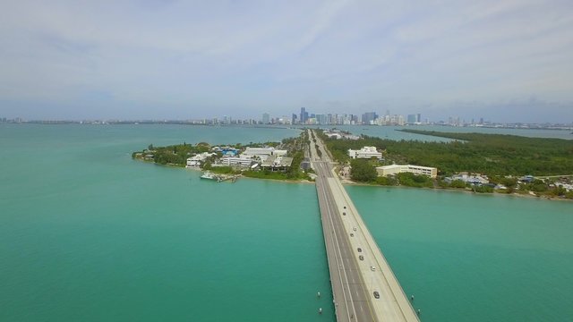 Aerial video of Miami Seaquarium