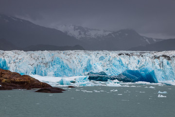 terminus of Viedma Glacier in Southern Patagonia