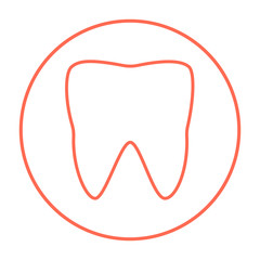 Tooth line icon.