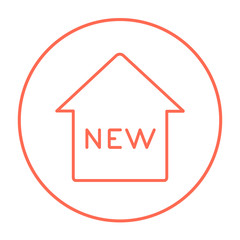 New house line icon.