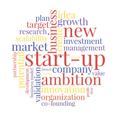 Fototapeta premium Start-up related words