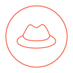 Classic hat line icon.