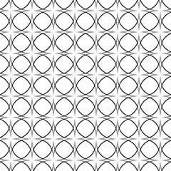 Repeat monochrome abstract curved pattern