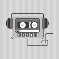 Obraz premium musical sound icon design 