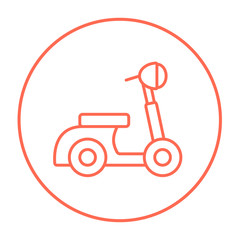 Scooter line icon.