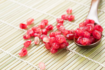 Juicy pomegranate fruit