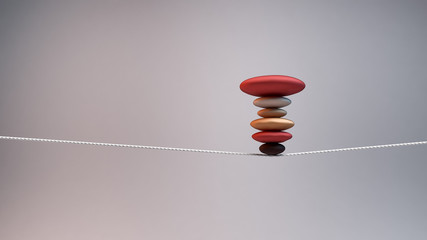 concept of balance and stability - obrazy, fototapety, plakaty
