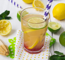 Vitamin refreshing cocktail with citrus and honey