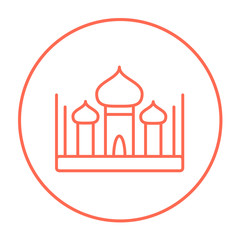 Mosque line icon.