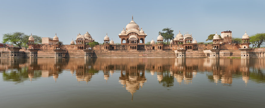 Kusum Sarovar  in Mathura Uttar-Pradesh, India.