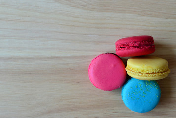 Pink Red Yellow And Blue Macaron