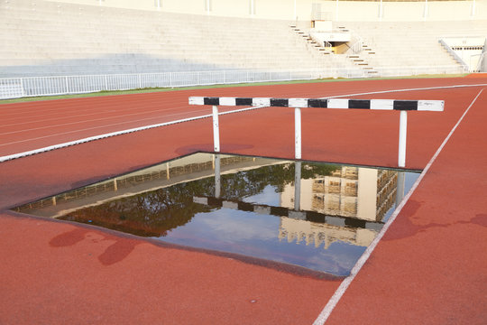 steeplechase on track 