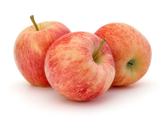 Red apple isolated on white background cutout