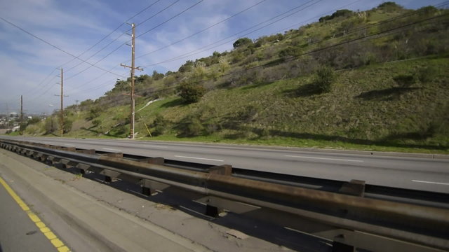 Driving Plates Multi Angle Freeway 08 CAM4 3QR La Cienega Highway Los Angeles
