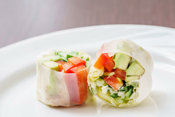 vegetarian spring rolls