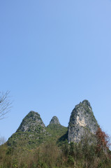 The beautiful mountains scenery