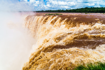 Iguazu Falls, this picture was taken on Argentine side during the month of heavy rain