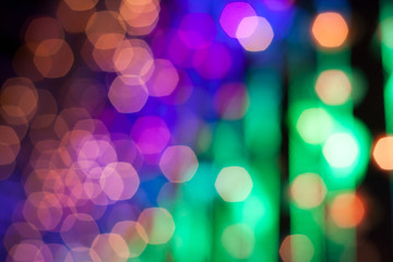 Fototapeta premium abstract background. blur bokeh. Hexagon bokeh backlight.