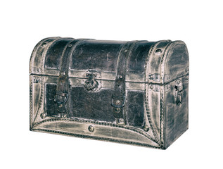 old leather suitcase