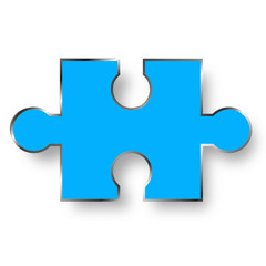 puzzle blau teil element