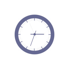 Stylized icon of colored clock