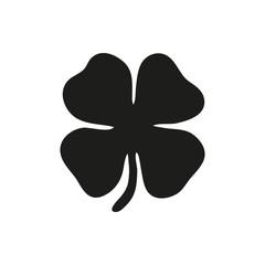 Leaf clover sign icon. Saint patrick symbol.