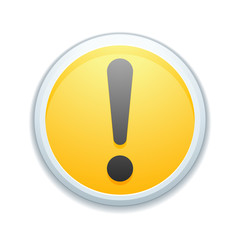 Exclamation danger yellow button