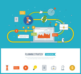 Planning strategy concept. Investment growth. 