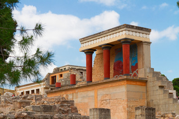 Knossos palace at Crete, Greece