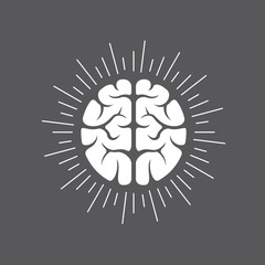 Vector brain logo