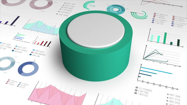 10 percent circle cylinder pie chart and various graph chart for presentation templete(included alpha)
