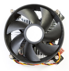 CPU fan with aluminum radiator