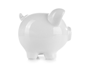 Piggy bank, isolated on white