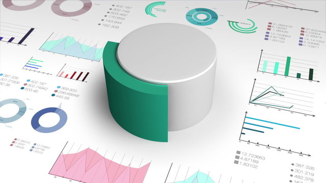 30 percent circle cylinder pie chart and various graph chart for presentation templete(included alpha)