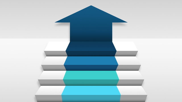 Four 3D stair step. arrow square intro title box diagram chart,powerpoint presentation template.2 (included alpha)