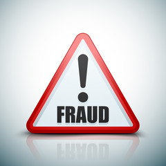 Fraud Danger Hazard sign