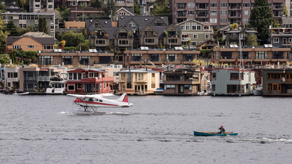 Seaplane floating –  Seattle