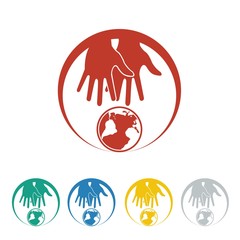 Charity logo icon Vector