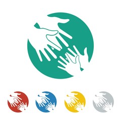 Fototapeta na wymiar Charity logo icon Vector