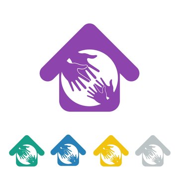 Charity logo icon Vector
