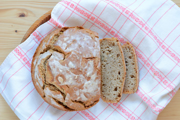 Traditional home made Sourdough bread without yeast.