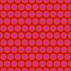 seamless circle pattern background vector