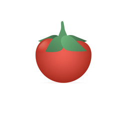 Tomato isolated single simple flat illustration