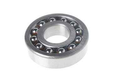 metal silver bearing isolated on white 