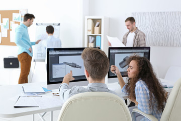 Obraz premium Stylish engineers office